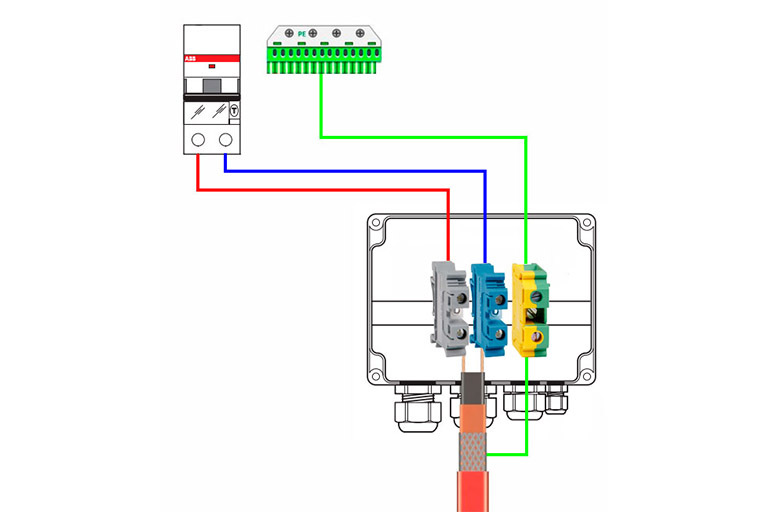 При подключении греющего кабеля выбивает автомат Как правильно подключить греющий кабель к сети: схема подключения своими руками 
