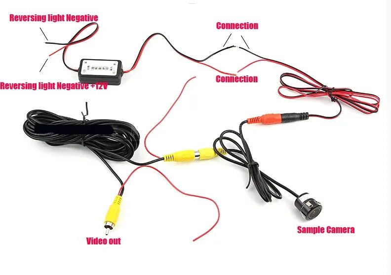 При подключении камеры заднего вида пишет reversing Преобразователь высокой мощности для автомобильной камеры заднего вида, встроенн