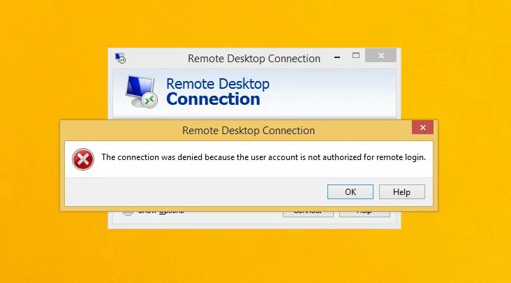 При подключении по rdp произошла внутренняя ошибка Remote Desktop Error for windows