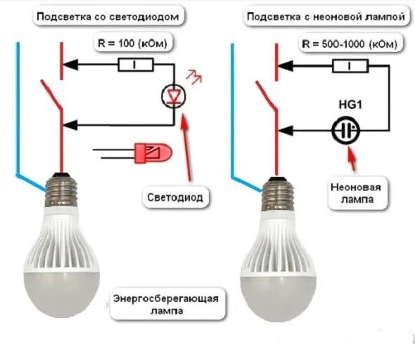 При подключении выключателя моргает лампочка Светодиодная лампа стала моргать фото - DelaDom.ru