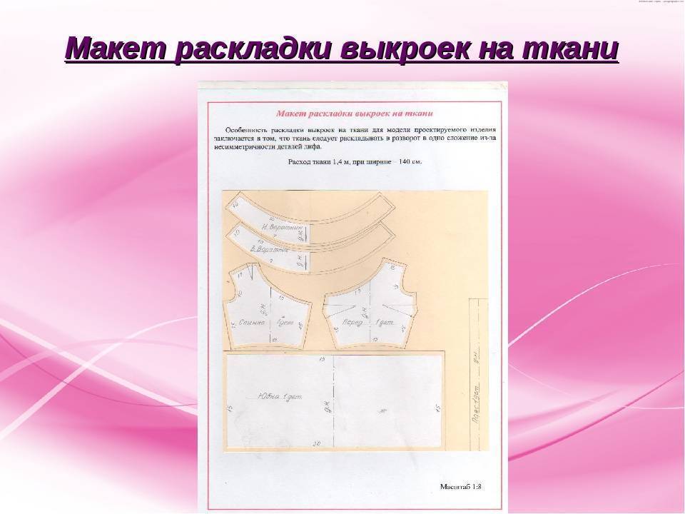 При раскладке выкройки на ткани не учитывается В какой последовательности следует выполнять раскладку выкройки: найдено 88 изоб