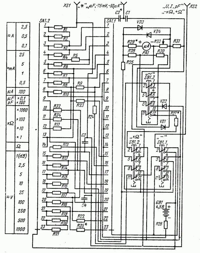 Прибор ц4380 схема электрическая принципиальная Комбинированный прибор Ц4315 - Измерения - Приднестровский портал радиолюбителей