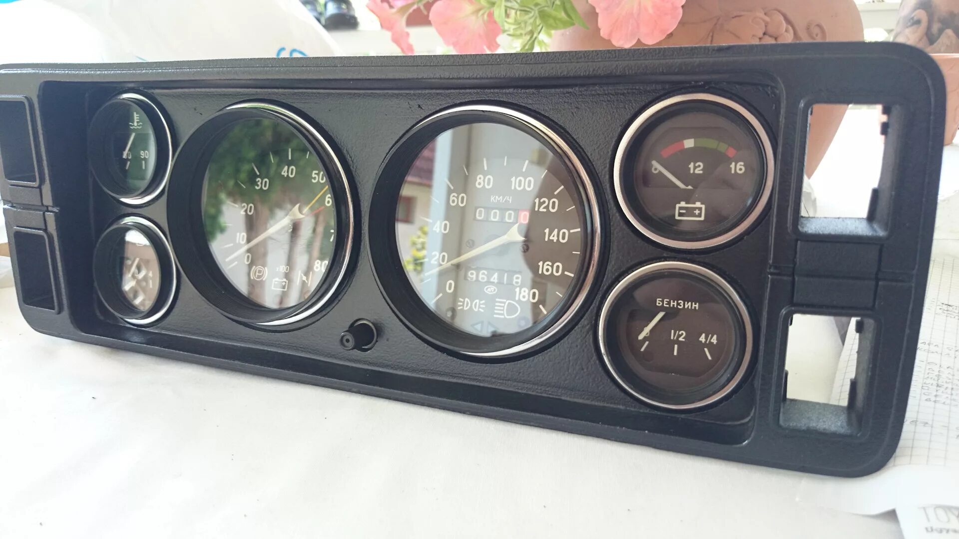 Приборная панель ваз 2105 инжектор тюнинг Dashboard modification - Lada 2105, 1,8 л, 1990 года тюнинг DRIVE2