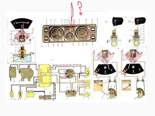 Приборная панель ваз 2105 схема Ответы Mail.ru: подскажите пожалуйста. ВАЗ2105?