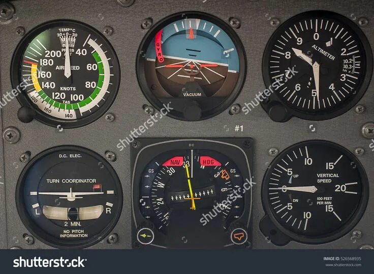 Приборы самолета фото Airplane Basic Instruments Stock Photo 526568935 Shutterstock Aircraft instrumen