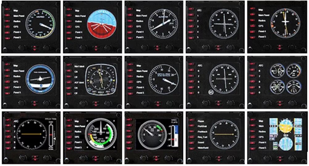 Приборы самолета фото Купить Геймпад проводной Logitech G Saitek Pro Flight Instrument Panel Черный - 