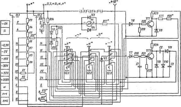 TC-4312 ANALOG MULTIMETER SCH Service Manual download, schematics, eeprom, repai