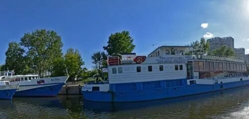 Причал кленовый бульвар москва нагатинская набережная фото Panorama: Nagatino - Melovoy Pier, landing stage, wharf, Russia, Moscow, Yuzhniy