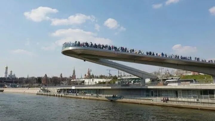 Причал зарядье москва москворецкая набережная фото Крымчанин в ПАРКЕ "ЗАРЯДЬЕ".Просто КОСМОС.Парящий мост ВОСЬМОЕ ЧУДО СВЕТА.Москва