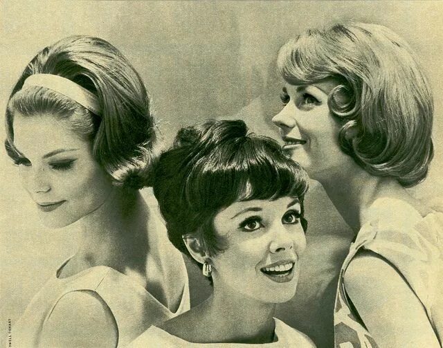 Прическа 00 годов женская Untitled 1960s hair, Vintage hairstyles, 60s hair