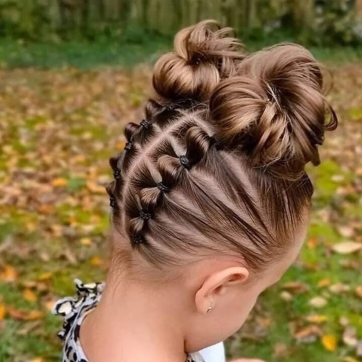 Прическа 1 сентября фото Hairstyles for your daughters. 2023 Детское развитие VK