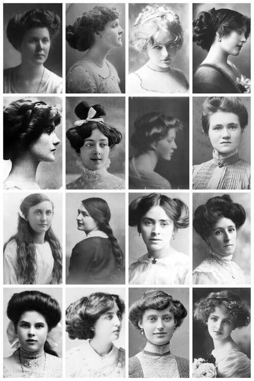 Прическа 19 века фото Edwardian Hairstyles A... - Race To The Edge Of The World part 1 Edwardian hairs