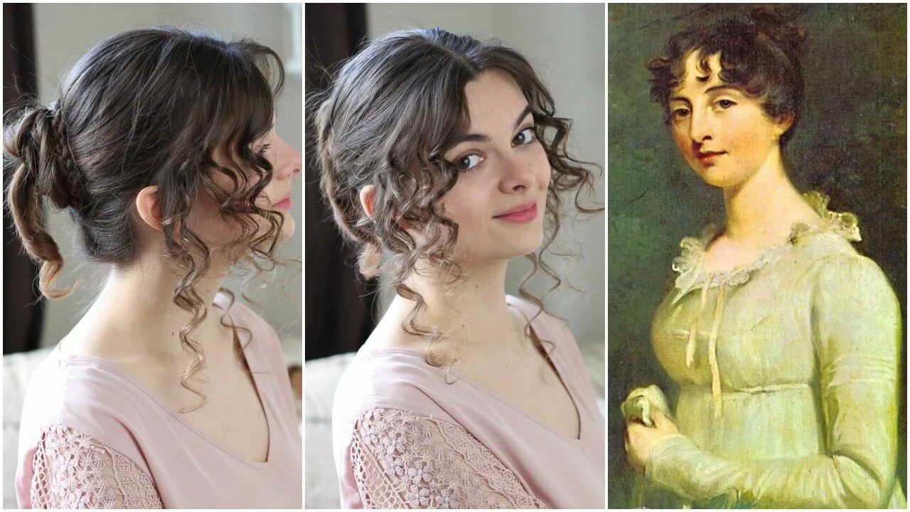 Прическа 19 века женская легкая Elizabeth Bennet - Tutorial Beauty Beacons of Fiction Historical hairstyles, Vic