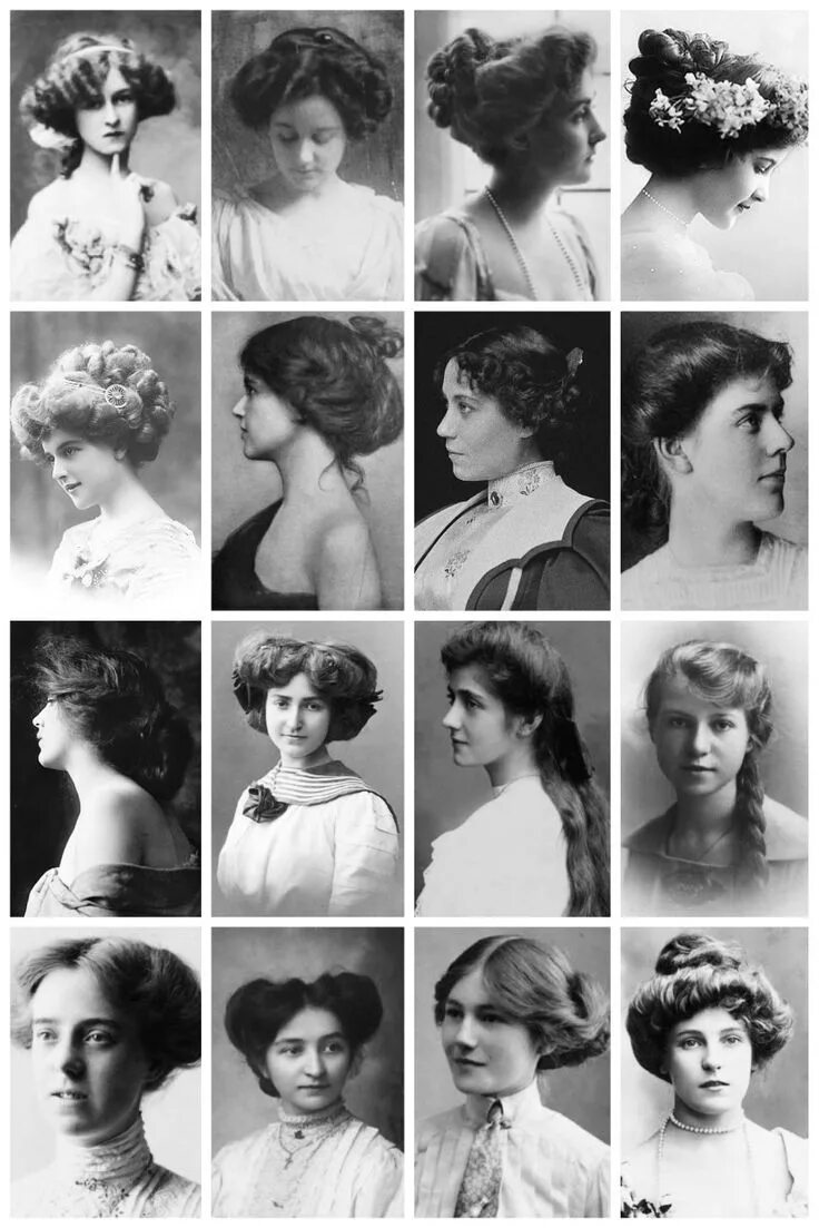 Прическа 1900 года THE VINTAGE THIMBLE Edwardian hairstyles, Victorian hairstyles, Historical hairs