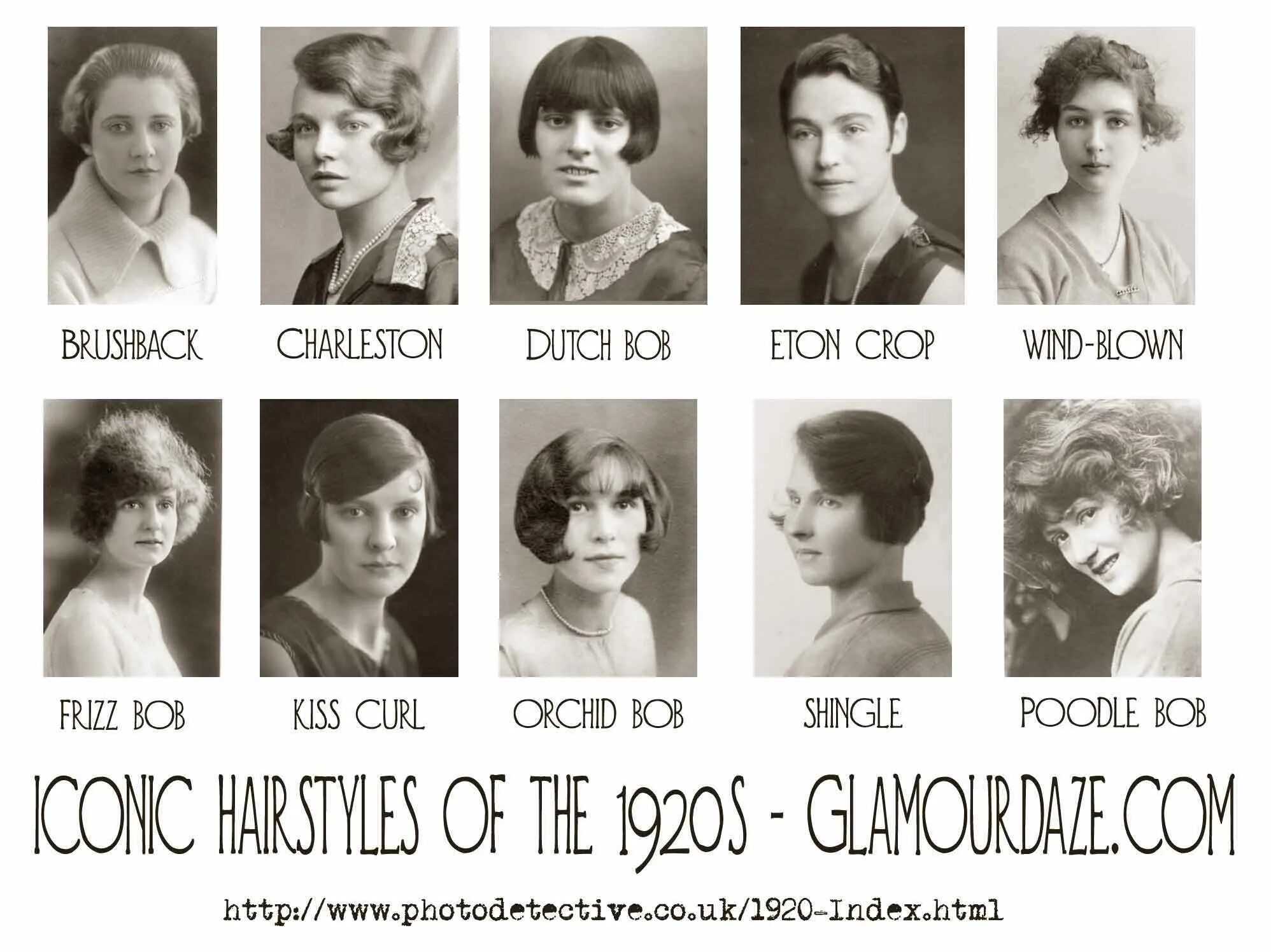 Прическа 1920 х годов History of Women's 1920s Fashion - 1920 to 1929 - Glamour Daze Hairstyle names, 