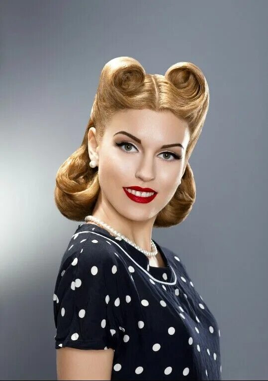 Прическа 1950 х годов 1950's Rockabilly hair, Retro hairstyles, Retro hairstyles tutorial