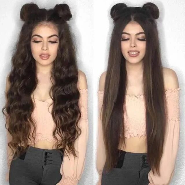 Прическа 2 Long Straight 2019 Brown Chestnut Fashion Wig - Rillyy #longhair Long hair style