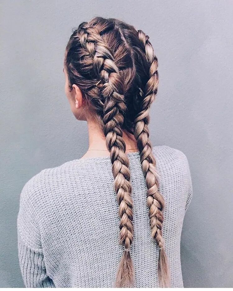 Прическа 2 косички Instagram photo by FashionLoverz * Feb 11, 2016 at 4:21pm UTC Long hair styles, 