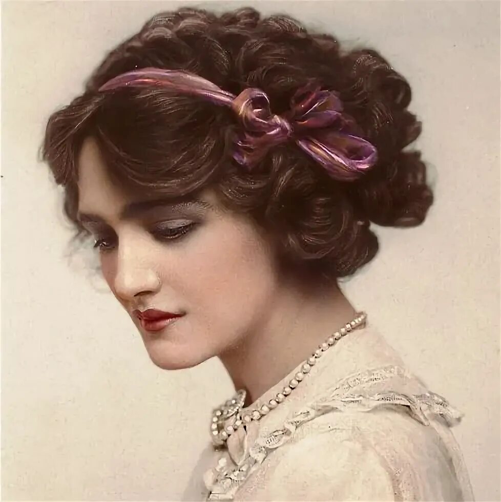 Прическа 20 века фото lily elsie - Google Search Edwardian hairstyles, Lily elsie, Vintage hairstyles