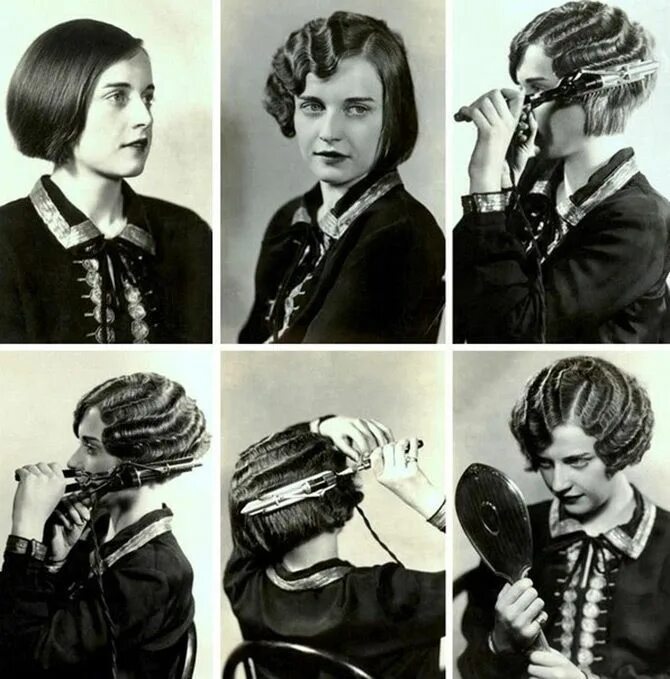 Прическа 20 века фото Картинки по запросу прически 20 х годов каре Victorian hairstyles, Hair waves, 1