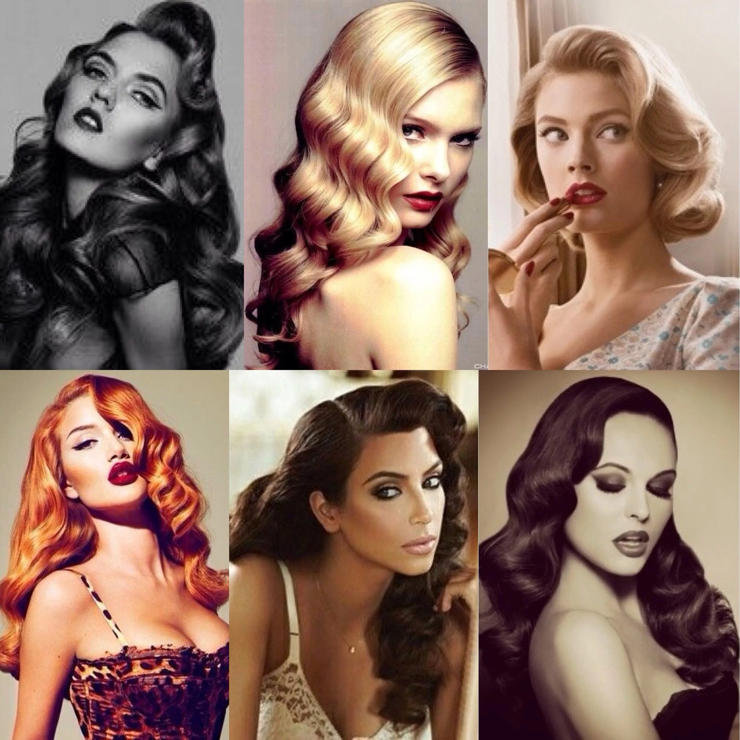 Прическа 40 годов на длинные волосы 8 tutoriels pour une belle coiffure de pin up Vintage hairstyles tutorial, Wavy 