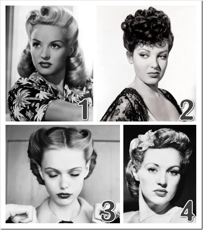 Прическа 40 х годов как сделать hairstyles of the '40's Vintage hairstyles, 1940s hairstyles, Hair styles