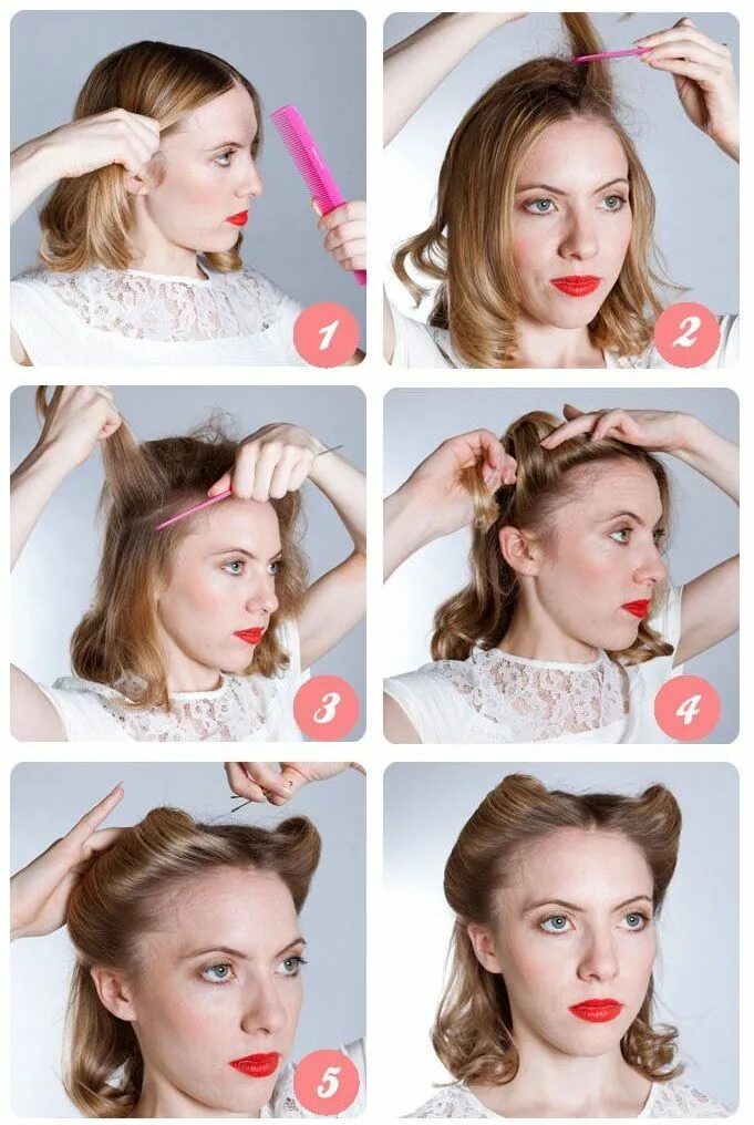 Прическа 40 х годов как сделать Cool Creative Trick to Recycle Cribs Vintage hairstyles, Vintage hairstyles tuto