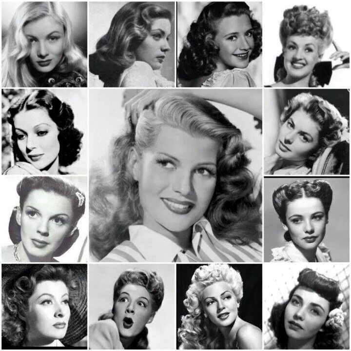 Прическа 40х женская PHOTOS: Who Is The Greatest American Film Actress Ever? Vintage hairstyles, 1940