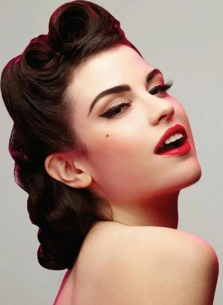 Прическа 50 годов на длинные волосы peinados pin up peinados pin up pelo corto peinados pin up pelo largo peinados p