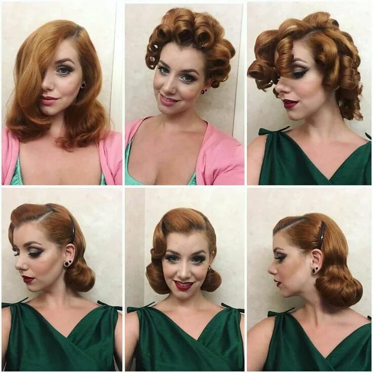 Прическа 50 годов своими руками Haircut and set Vintage hairstyles, Retro hairstyles, Long hair styles