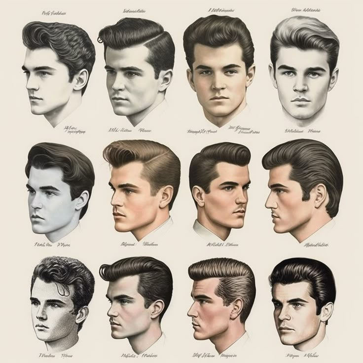 Прическа 60х мужская Pin on 1920-1950 mens hair 60s hair, 1960 hairstyles, 60s mens hairstyles