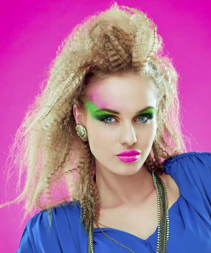 Прическа 90 х годов девушки Pictures of Hair Styles in the 1980s LoveToKnow 1980s makeup and hair, 80s makeu