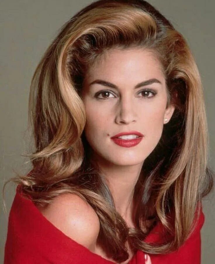 Прическа 90 х годов на длинные волосы Cindy Crawford Bride hairstyles, 1990s hairstyles, Hair styles