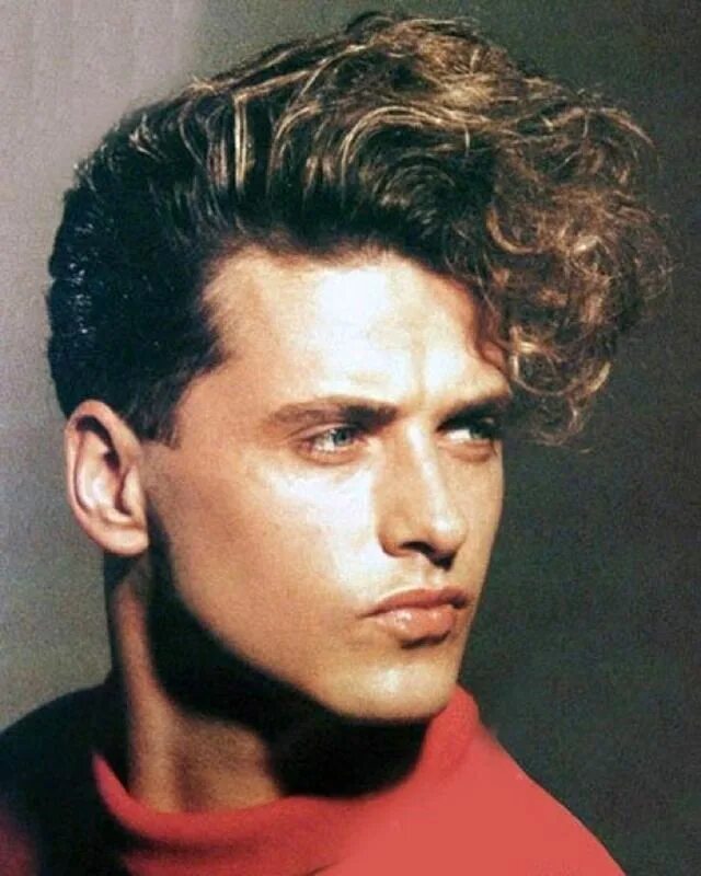 Прическа 90х мужская 20 Coolest Men's Hairstyles in the 1980s vintage everyday 80s hairstyles men, Co