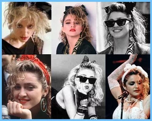 Прическа 90х женская для вечеринки Madonna's different 80's looks ! Madonna 80s outfit, Madonna looks, Madonna 80s