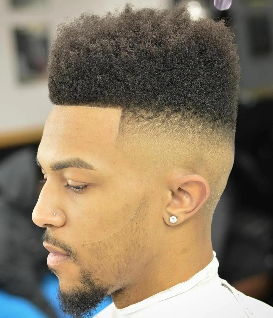 Прическа америка мужской 40 Handsome Black Men Haircuts and Hairstyles to Rock in 2024 High top fade hair