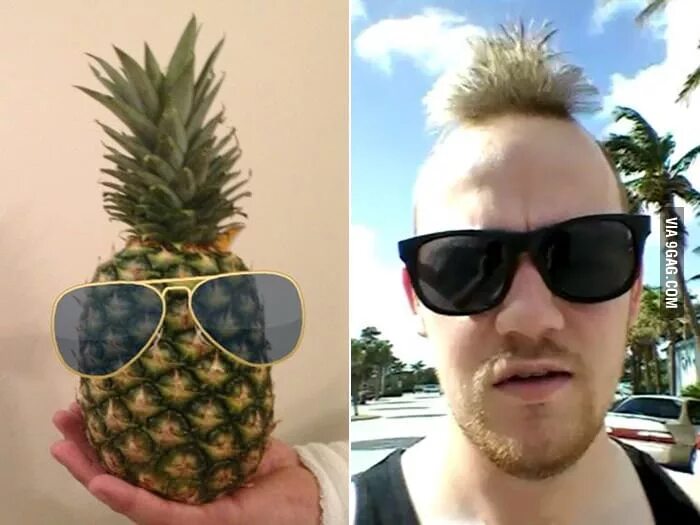 Прическа ананас мужская Pineapple Look-alike. - 9GAG