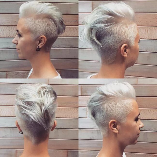 Прическа андеркат женская 28 Trendy Faux Hawk Hairstyles for Women 2024 - Pretty Designs Pixie haircut sty