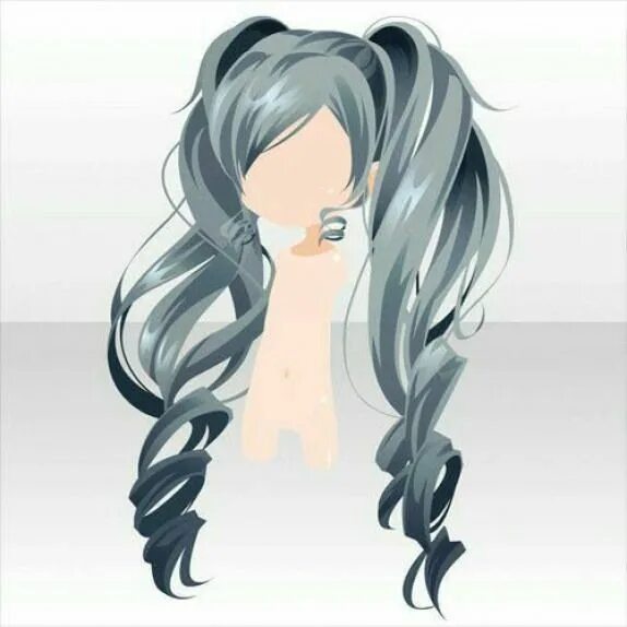 Прическа аниме для девушки с длинными волосами Hatsune Miku hair #animedrawing #anime #drawing #hairstyles