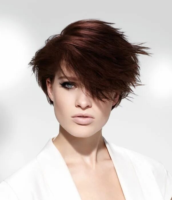 Прическа асимметрия фото Wella Short Brown Hairstyles Hair styles, Short brown hair, Short hair styles