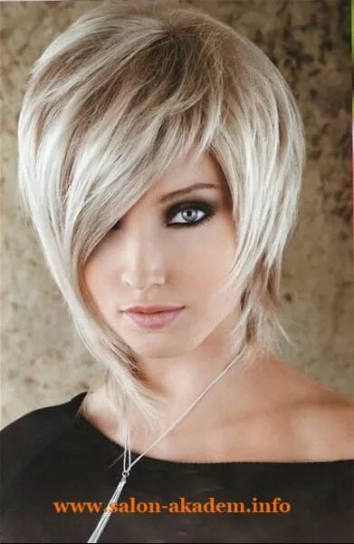 Прическа асимметрия женская на средние Ассиметричный боб стрижка Edgy hair, Short hairstyles for thick hair, Edgy hairc