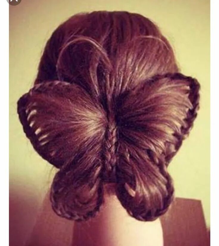 Прическа бабочка для девочки пошагово Pin by İrem on fotoğraflar Butterfly hairstyle, Crazy hair, Long hair styles