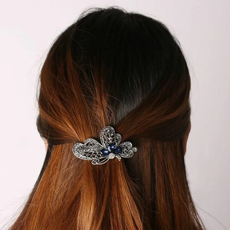 Прическа бабочка женская Women Hair Accessories Bow Hair Clip For Girls Cute Hair Barrettes -in E34