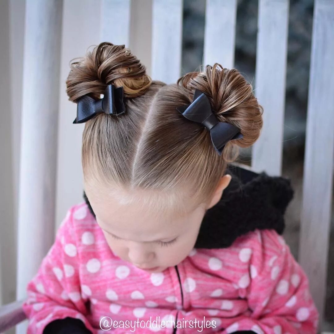 Прическа бант для девочки на длинные Pin on Toddler hairstyles