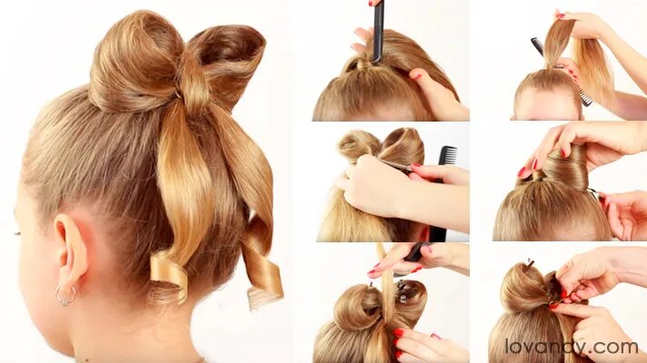 Прическа бант для девочки пошагово DIY: How To Make Hair Bow - Hairstyle TUTORIAL