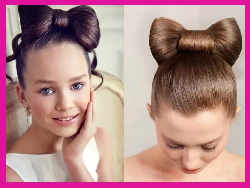 Прическа бантик из волос для девочки Holiday Hairstyles for Your Little Princess " Hair Color Chart Trend hair color 