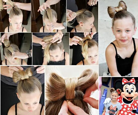 Прическа бантик из волос для девочки пошаговая DIY Little Girls Hairstyles Bow hairstyle tutorial, Bow hairstyle, Little girl h