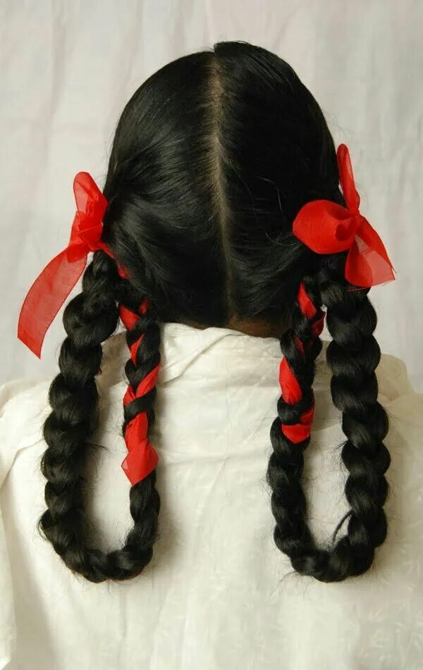 Прическа баранки из косичек как сделать Pin on Long Hair Style Hair styles, Mexican hairstyles, Ribbon hairstyle