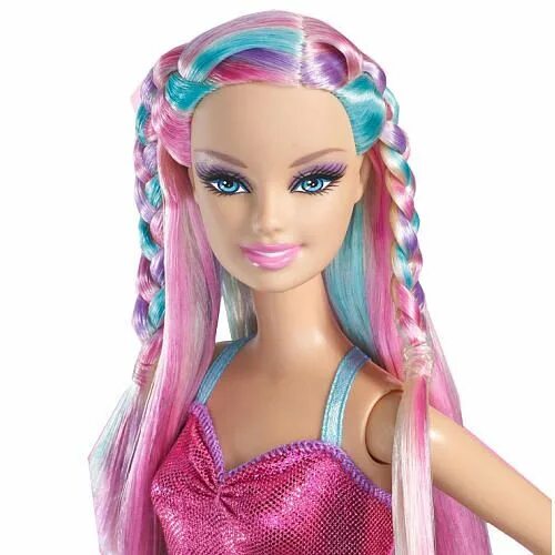 Прическа барби #barbie Barbie hair, Barbie hairstyle, Hair salon stations