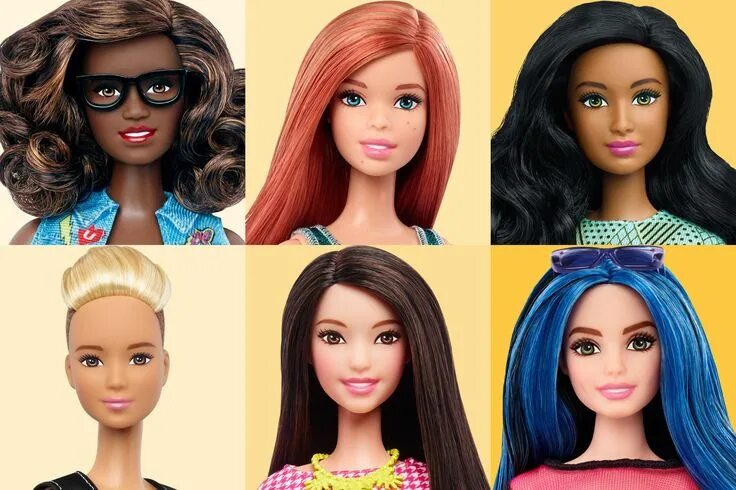 Прическа барби для девочек Here Are All the New Barbies--Curvy, Petite and Tall Curvy barbie, Curvy petite 